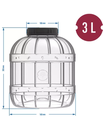 Słoik plastikowy | 3L