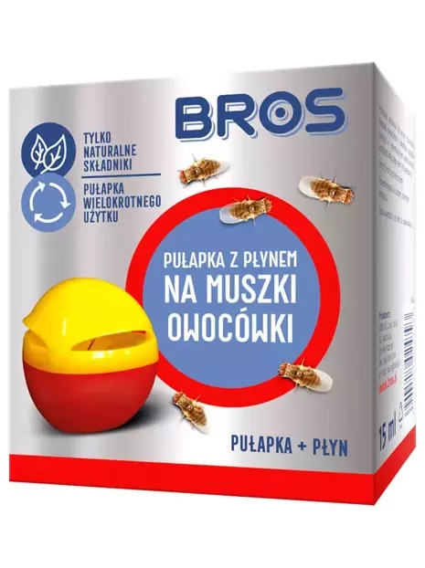 BROS pułapka z płynem na muszki owocówki
