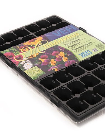 Miniszklarenka Plentiplant 53x32cm z 48 doniczkami i przykryciem