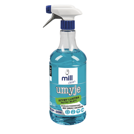 MILL clean UMYJE płyn do mycia szyb, luster, glazury