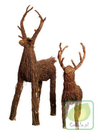 Ozdobny Jeleń z Gałęzi Brzozy 100 cm wyskokości