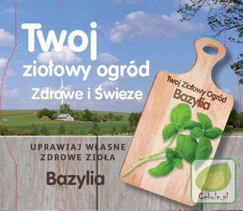 Zestaw Twój Ziołowy Ogród 4 gatunki - Nasiona + Ziemia + Wiaderka